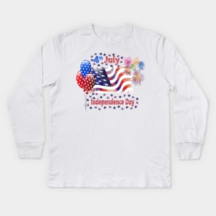 Independence Day Kids Long Sleeve T-Shirt